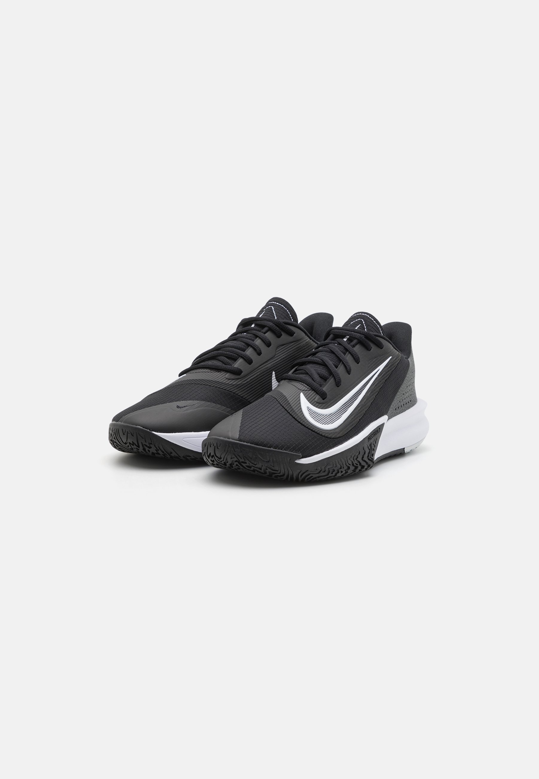 Nike Performance PRECISION 7 - Basketbalschoenen - zwart/wit/ijzergrijs/rookgrijs