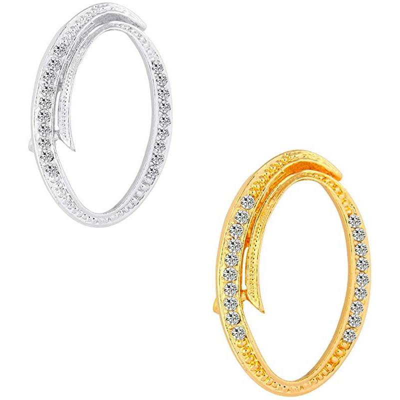 2Pcs Initial Brooches Dainty Alphabet Rhinestone Brooch Jewelry Birthday Gifts for Women