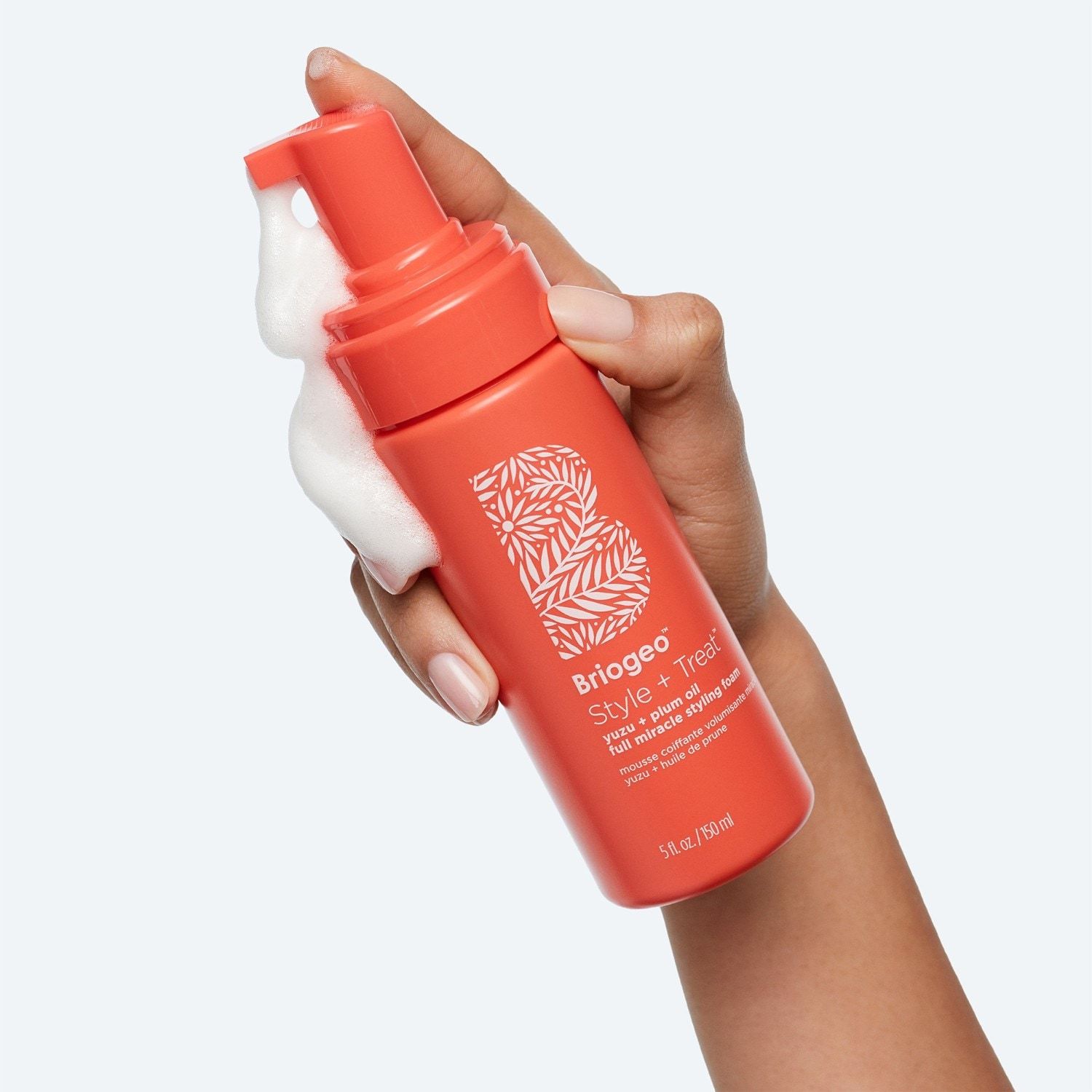 Briogeo plaukų putos „Style + Treat™“ juzu ir slyvų aliejus – 150 ml