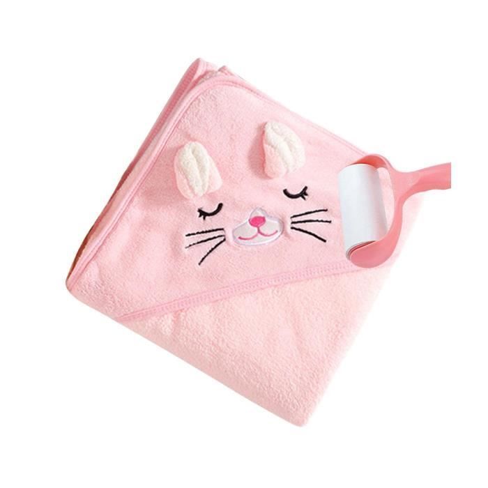 Toalla de baño con capucha para bebé, toalla suave con capucha y paño de baño para bebé, regalo para baby shower, toalla de baño para niña