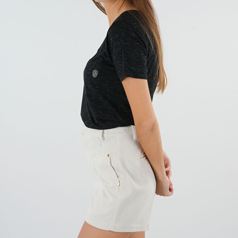 T-shirt Dam Svart