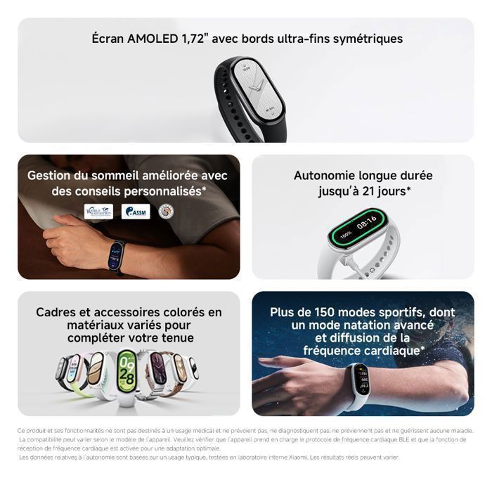 Smartwatch - XIAOMI - Smart Band 10 - Schermo AMOLED da 1,72