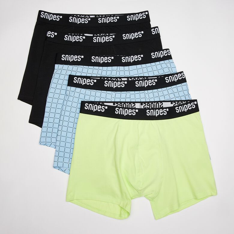 Boxer neri con nastro adesivo, confezione multipla (5 pezzi)