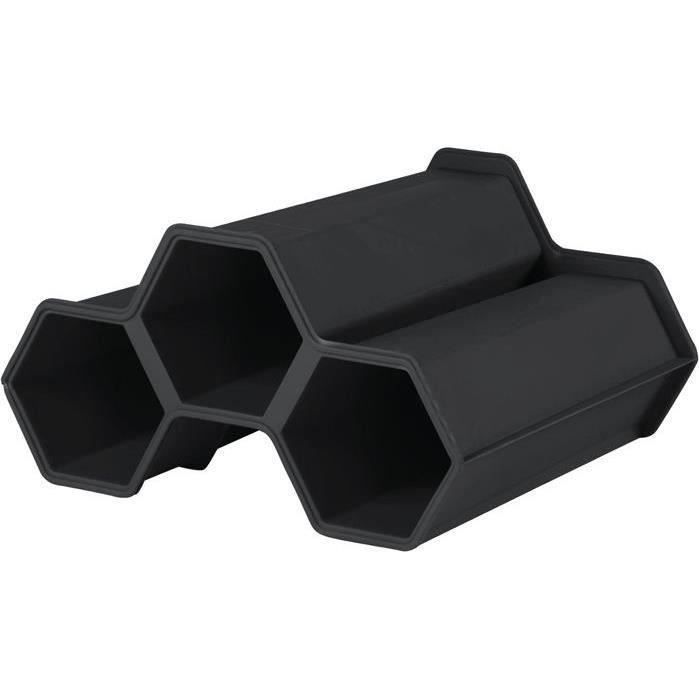 Mini adega empilhável - 3 garrafas