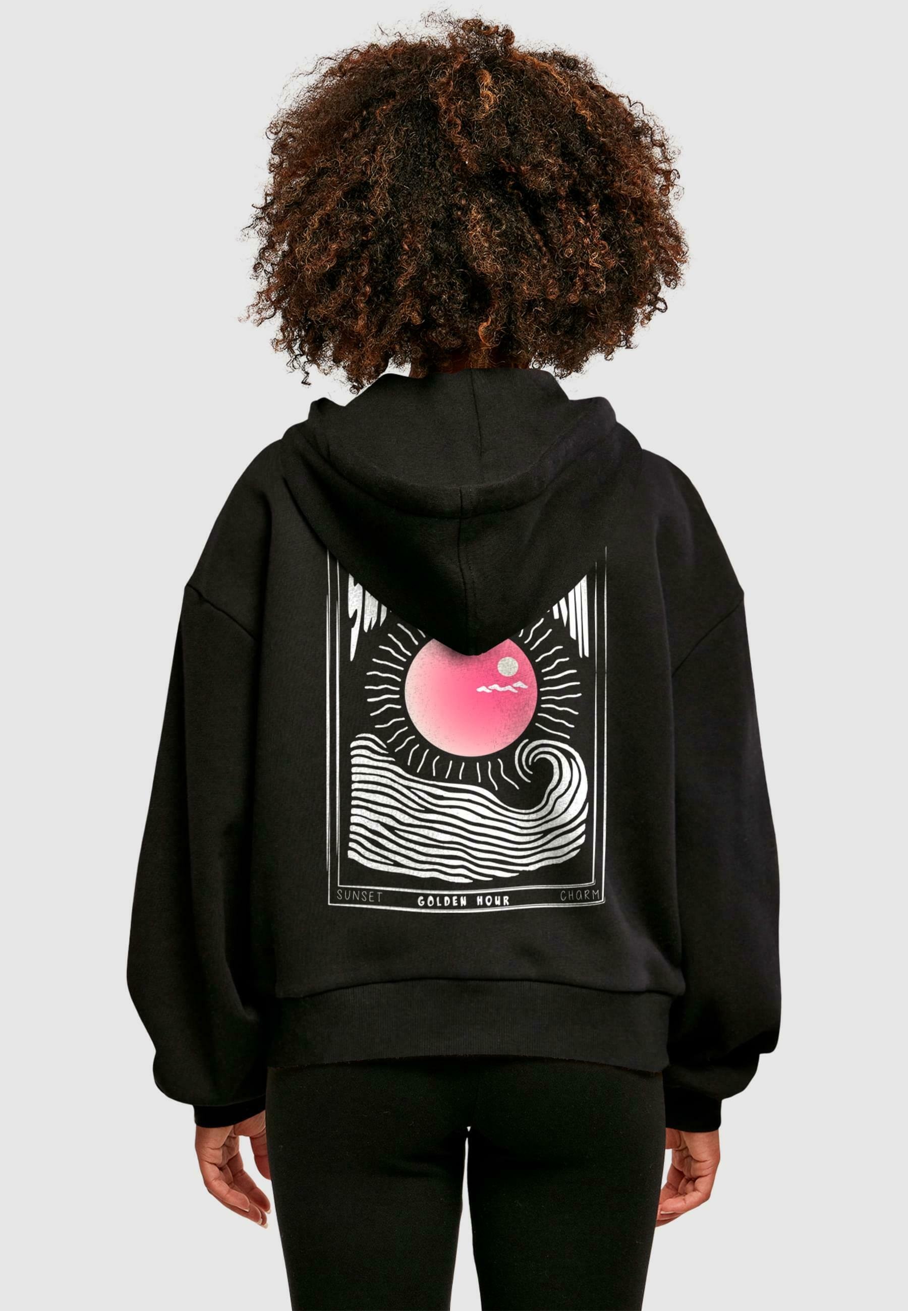 Merchcode SUNSET - Felpa con cappuccio - nera