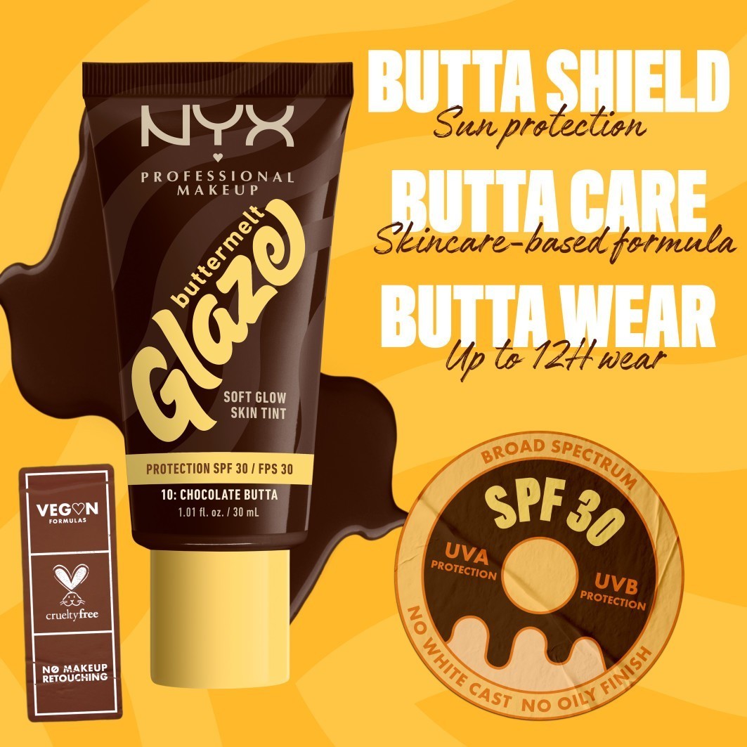 NYX Professional Makeup Foundation Buttermelt Glaze – 30 ml