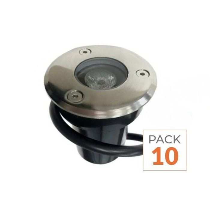 Inbouw LED-buitenspots IP65 220V 3W 45° stralingshoek (verpakking van 10) - Neutraal wit 4000K - 5500K - SILAMP