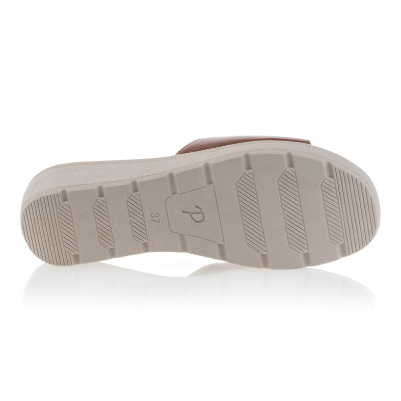 Braune Damen-Pantoletten/Clogs