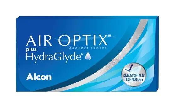 Air Optix Plus Hydraglyde, Soczewki kontaktowe miesięczne, Moc -03.25
