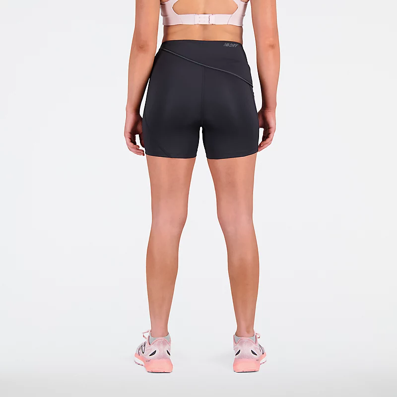 Short ajusté Q Speed Shape Shield 4 pouces pour femme - NOIR