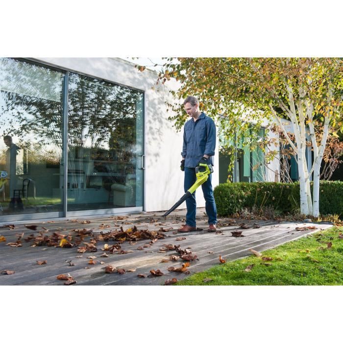 RYOBI - 18V ONE+ Bladblazer - Maximale blaassnelheid 245 km/u - 2,6 m³/min - 1 x 18V 4,0 Ah accu en 1 x lader - RBL1820S40F