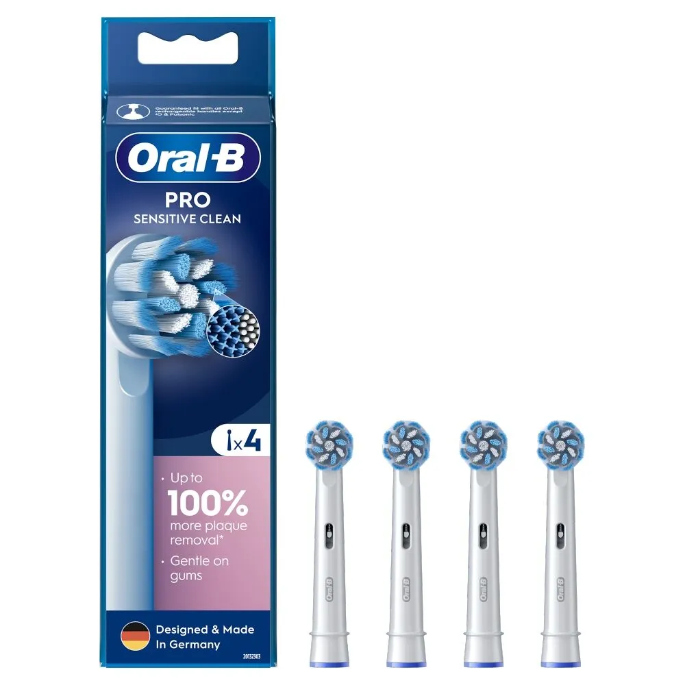 Oral-B EB60-4 Sensitive Końcówki do szczoteczki elektrycznej, 4 szt.