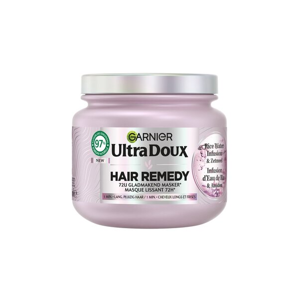 Μάσκα μαλλιών Garnier Ultra Doux με έγχυμα ρυζιού και άμυλο για την περιποίηση των μαλλιών<br>340ml