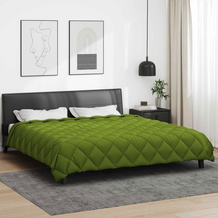 Edredón de invierno Vidaxl 240 x 260 cm - Microfibra acolchada, cálido, certificado Oeko-Tex, ecológico