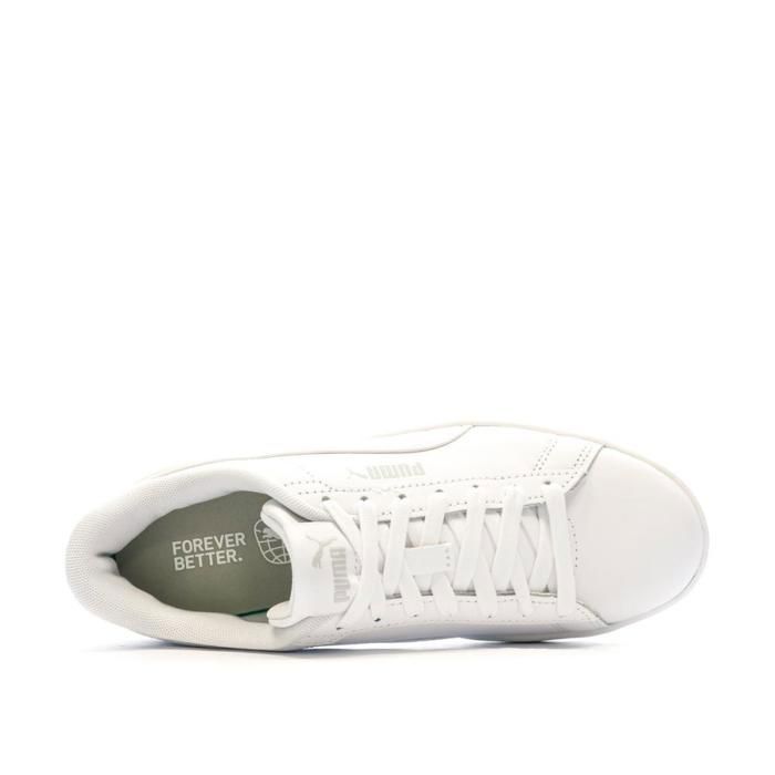 Baskets Blanches Fille Puma Smash 3.0