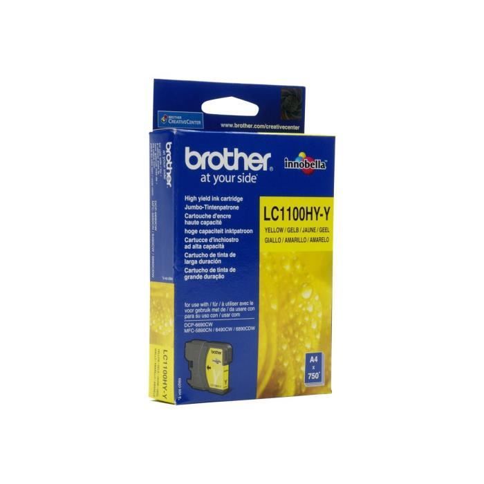 Cartuccia d'inchiostro giallo Brother LC1100Y