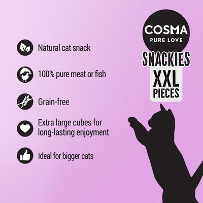 Cosma Snackies XXL – Λυοφιλιμένα σνακ για γάτες