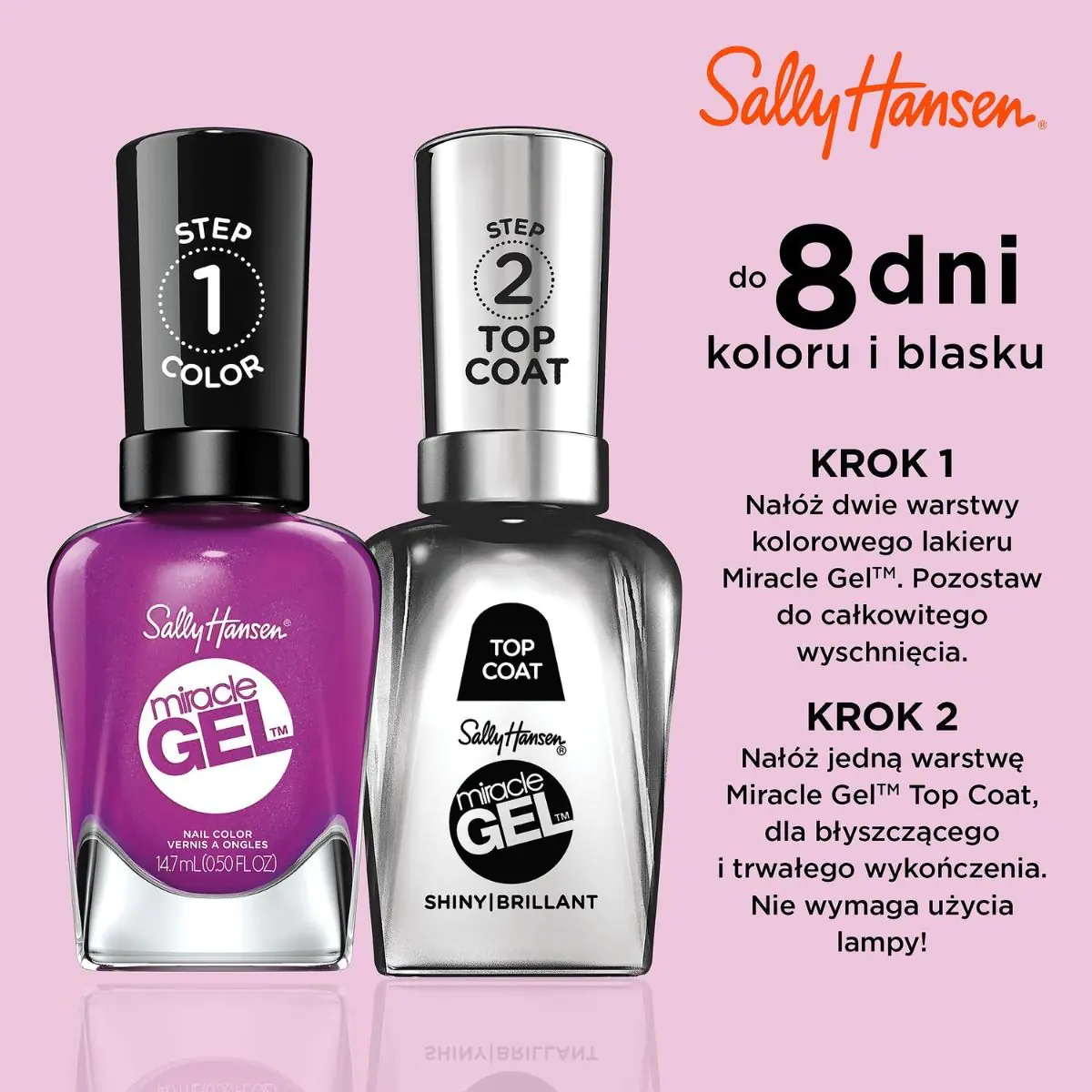 Sally Hansen Miracle Gel Lakier do paznokci, 550