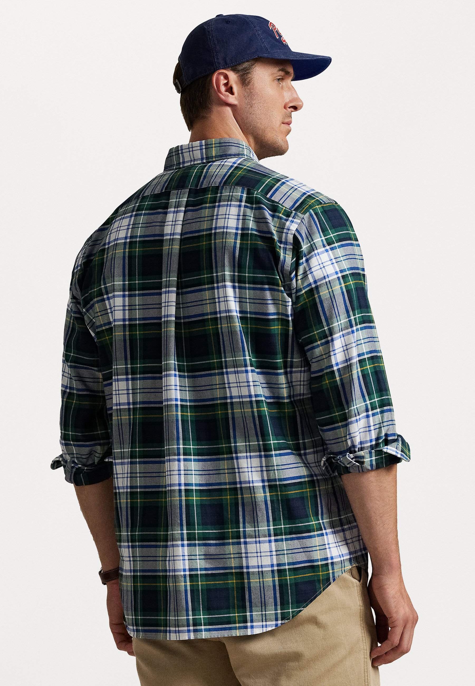 Chemise Oxford à carreaux Polo Ralph Lauren grandes tailles - Vert/Bleu