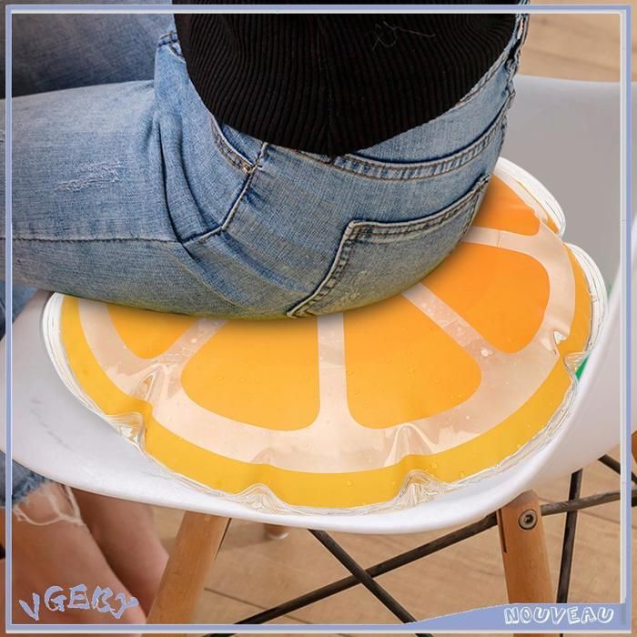 Duokon Water Mat, Portable Cooling Water Cushion, Round Inflatable Mat for Hiking, Camping, Sports Equipment, Orange