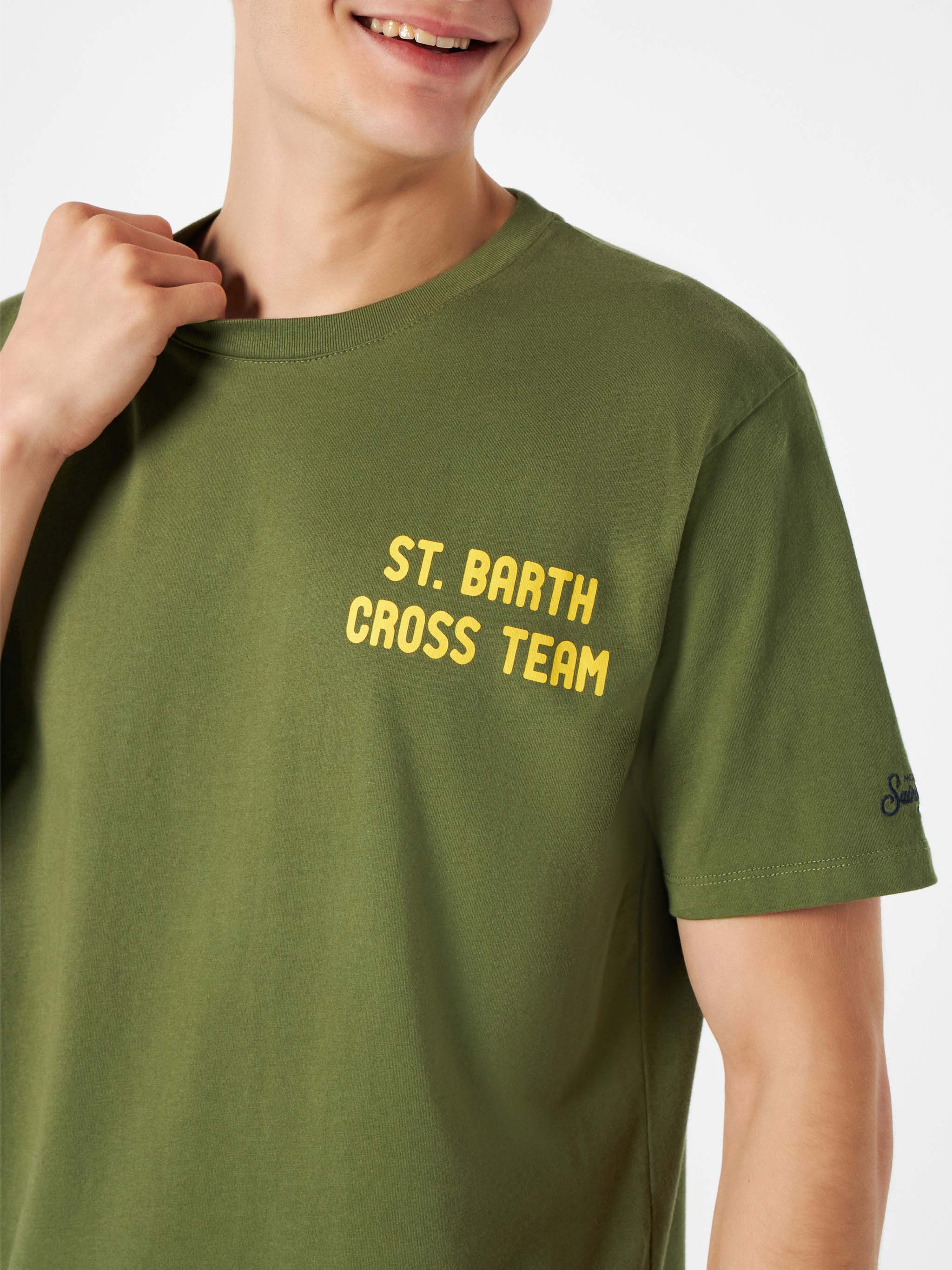 Groen T-shirt voor heren met Snoopy-print | PEANUTS™ SPECIALE EDITIE