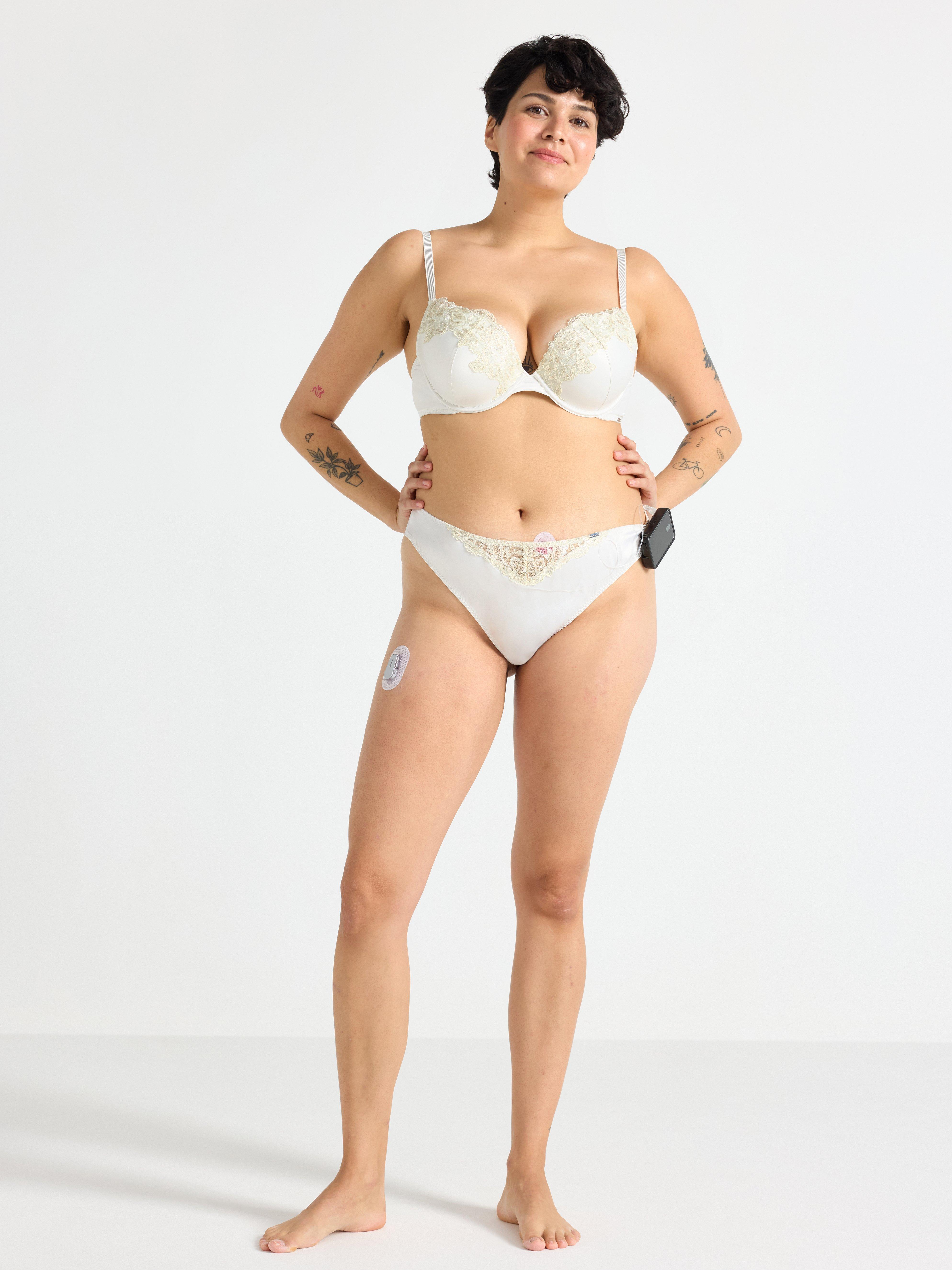 ella m – Orkidé push-up-bh Lys Hvit