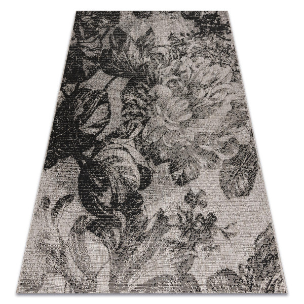 DYWAN SZNURKOWY SIZAL FLOORLUX 20491 KWIATY 60x110 cm
