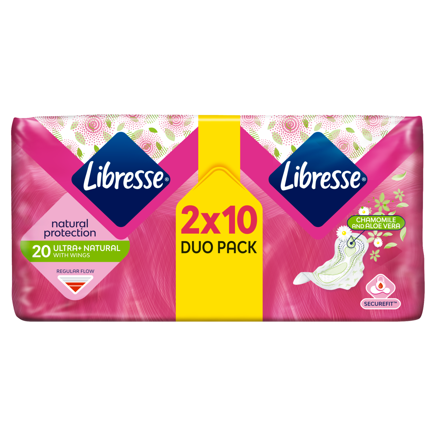 Serviettes hygiéniques Libresse 2x10pcs Ultra Wind Normal