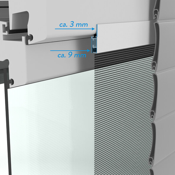 Kit plasă de ușă anti-insecte Compact, 120 x 240 cm, alb