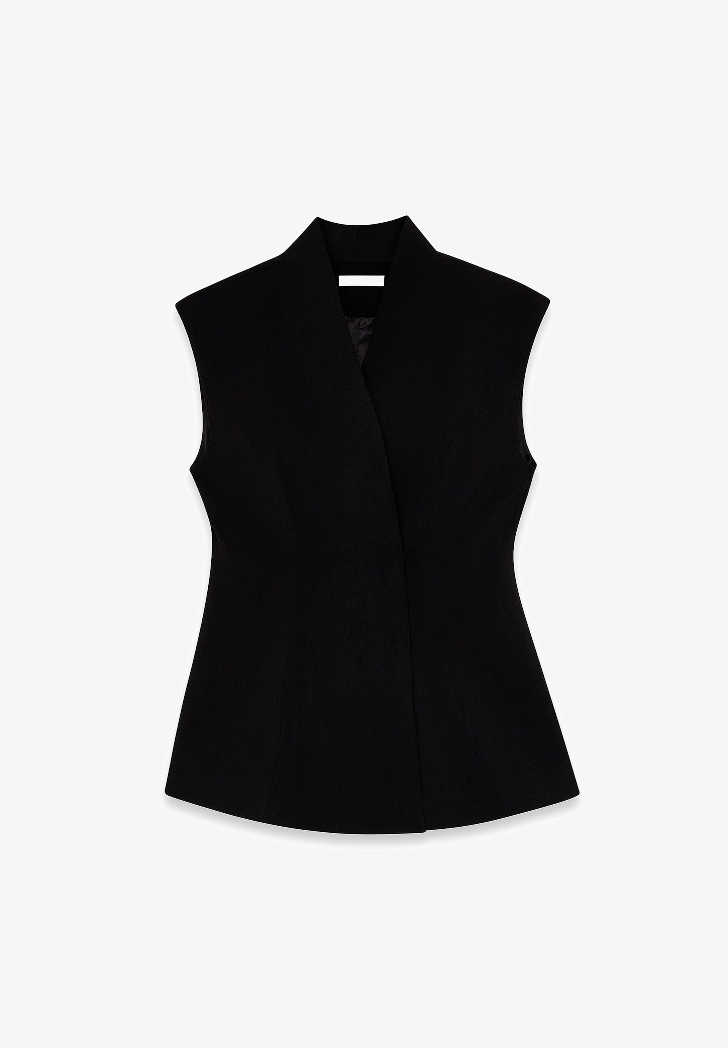 NA-KD SCULPTURED TAILORED - Gilet - noir