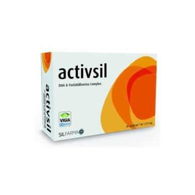 Suplemento Activsil para la función del tejido cerebral, 30 cápsulas