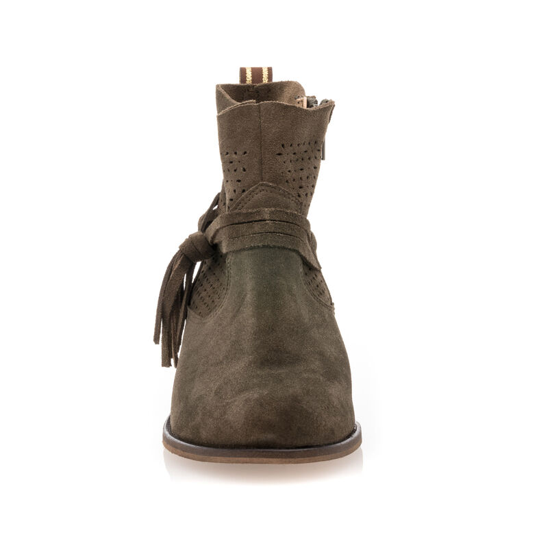 Zielone buty damskie / botki