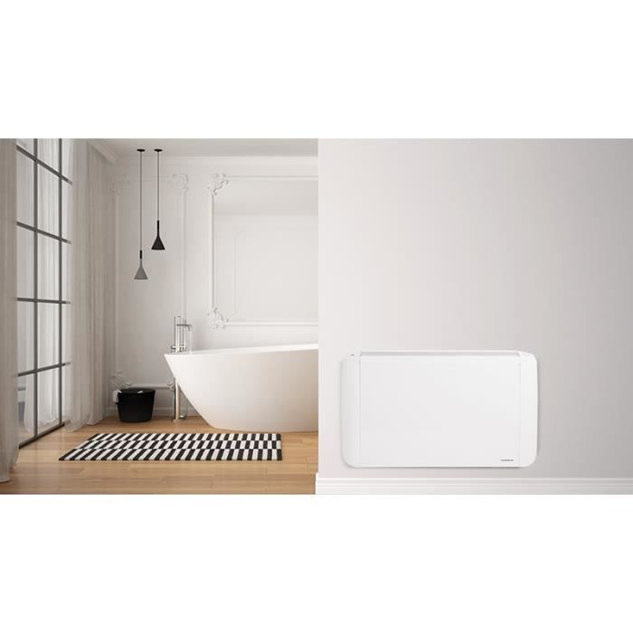 THOMSON - THECO1500N - Radiateur céramique - Inertie sèche - 1500 watts - Ecran LCD - 3 programmes - Classe II - Blanc