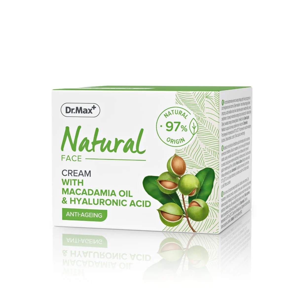 DR. MAX Dr.Max Natuurlijke crème met macadamia-olie en hyaluronzuur 50 ml Huidcrème met macadamia-olie en hyaluronzuur