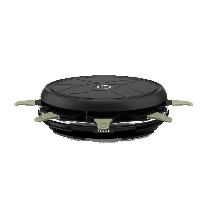 Tefal Raclette Grill, 8 personen, milieuvriendelijk ontwerp, 2 functies, antiaanbaklaag, gemaakt in Frankrijk, RE31E810