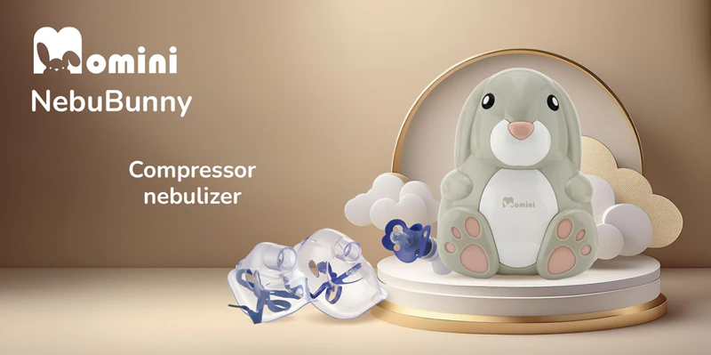 Momini Kompressor-Vernebler NebuBunny Medizinprodukt Kompressor-Inhalator
