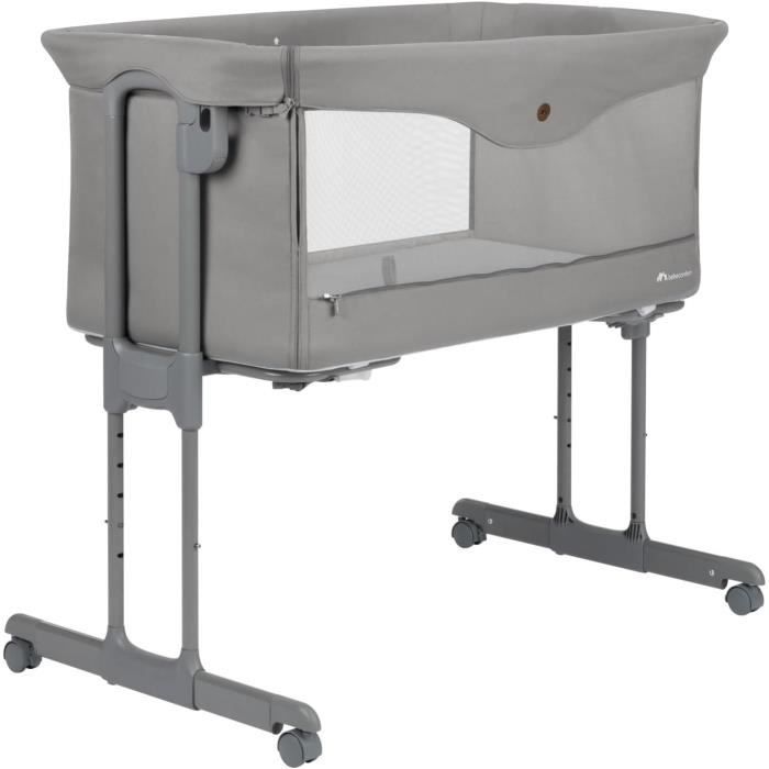 BEBECONFORT AMARA, Cododo, pliant, 2 en 1, Berceau confortable, 4 roues, pliage rapide, 0-6mois,0 à 9kg, tinted graphite