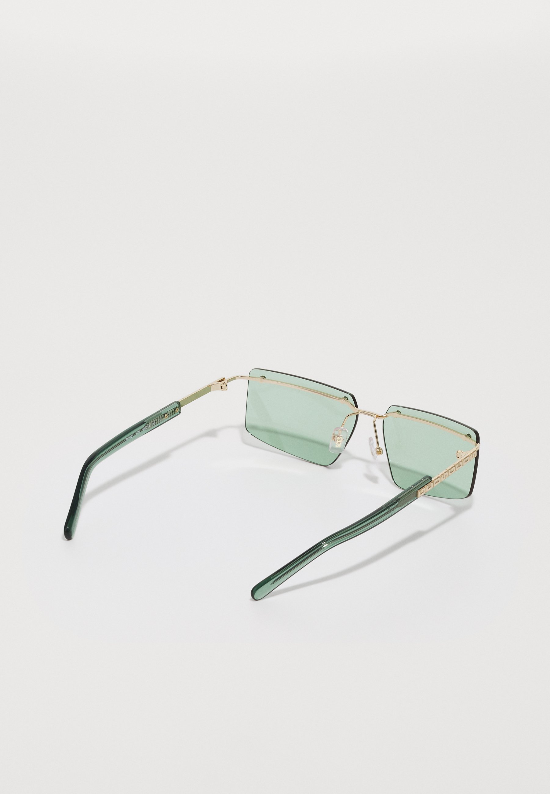 GCDS UNISEX - Zonnebril - goudkleurig/groen