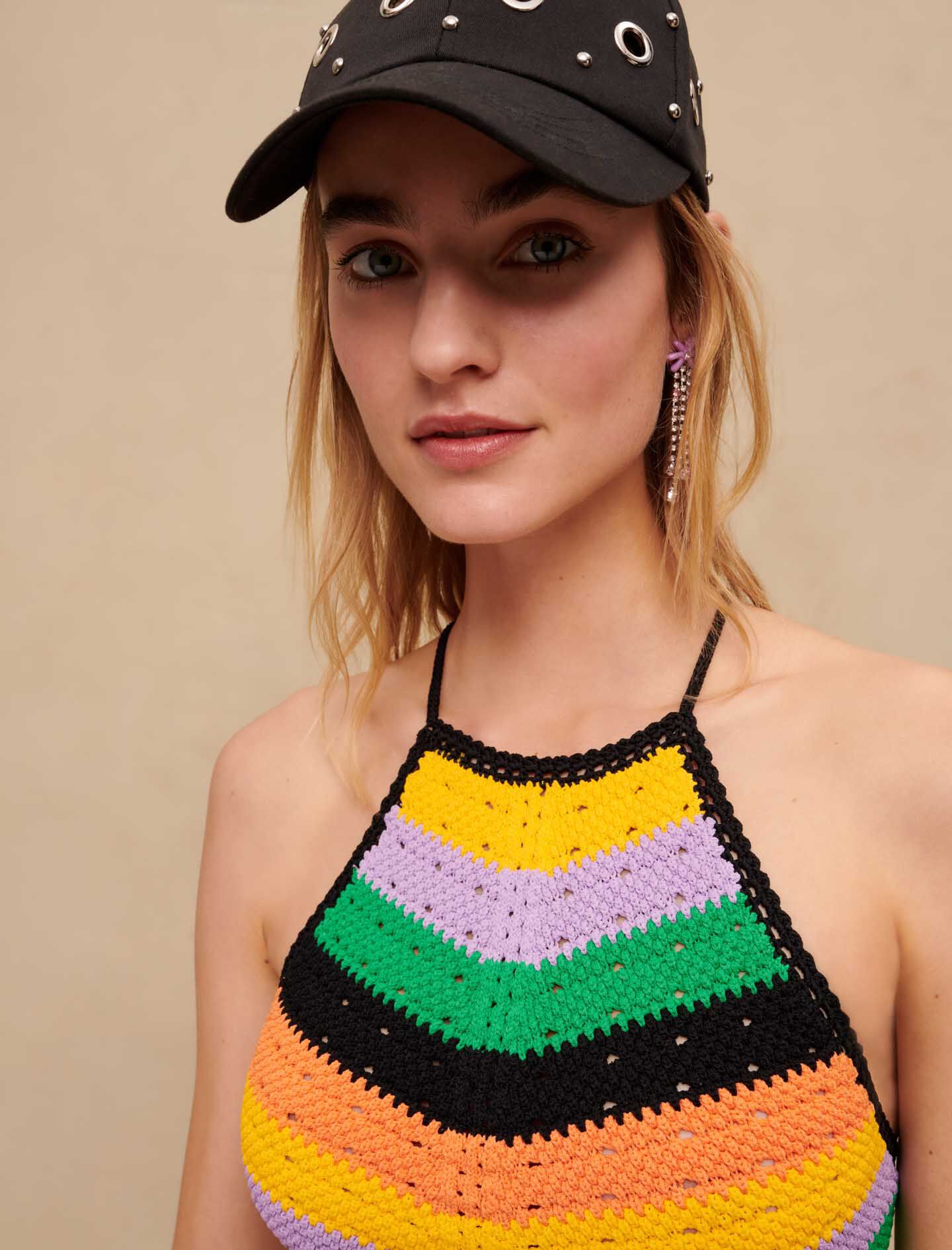 Tricou croșetat - Multicolor