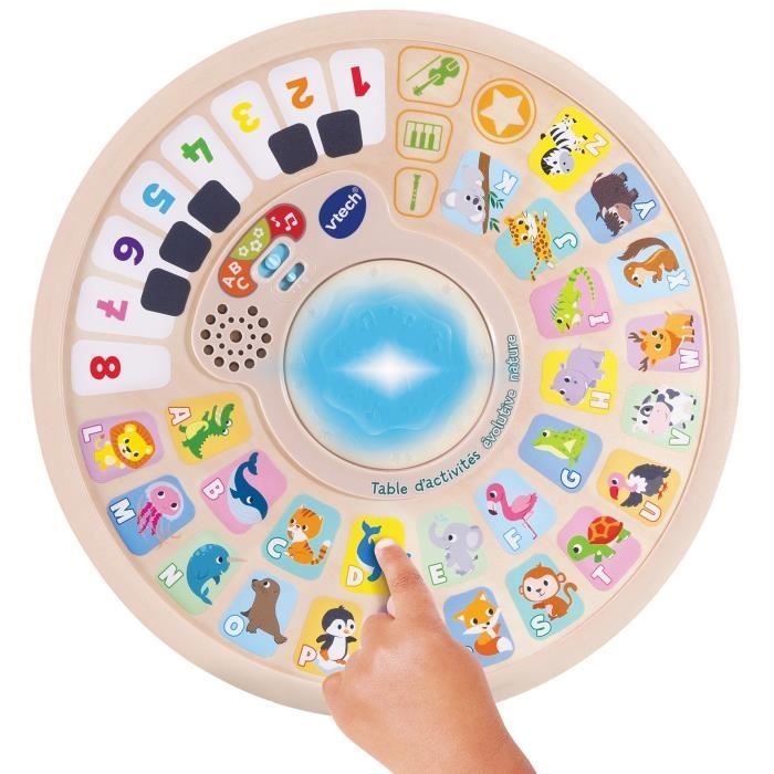 Table d'activités évolutive VTECH BABY - Nature - Jouet en bois certifié FSC® - 9 mois à 4 ans