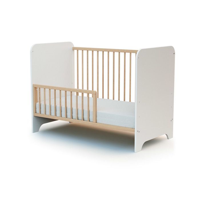 AT4 - SEREN Sponda di protezione in legno per lettino - 120 x 32 x 4 cm Faggio verniciato -
