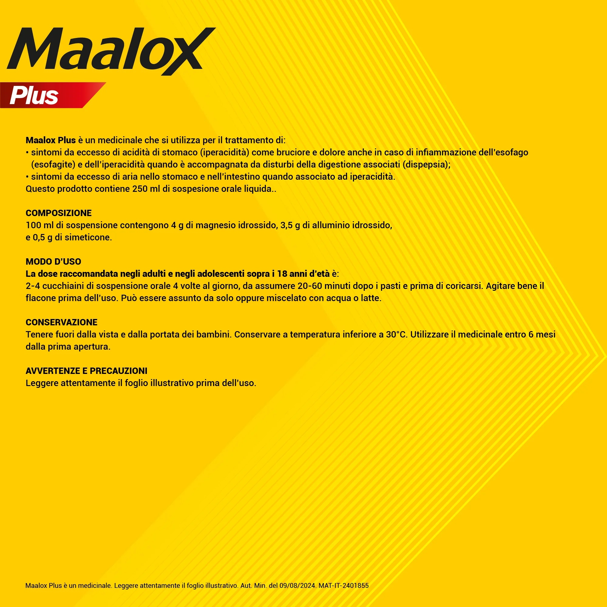 MAALOX Maalox Plus orale suspensie met citroensmaak 250 ml Antacidum