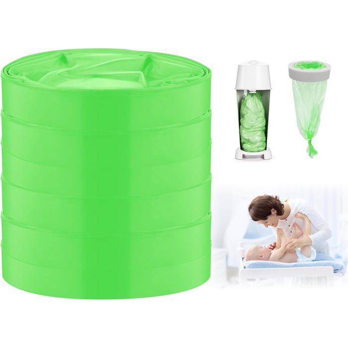 bolsas de recambio para pañales, bolsas de basura para pañales, excelente resistencia al olor y a las roturas, bolsas de basura de recambio para bebés