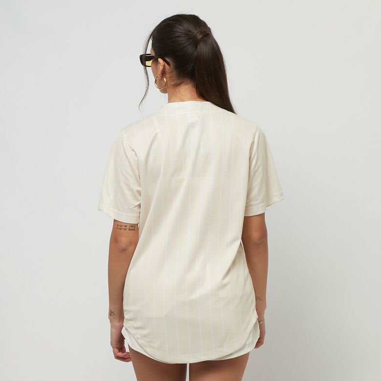 Honkbalshirt met krijtstreepjes