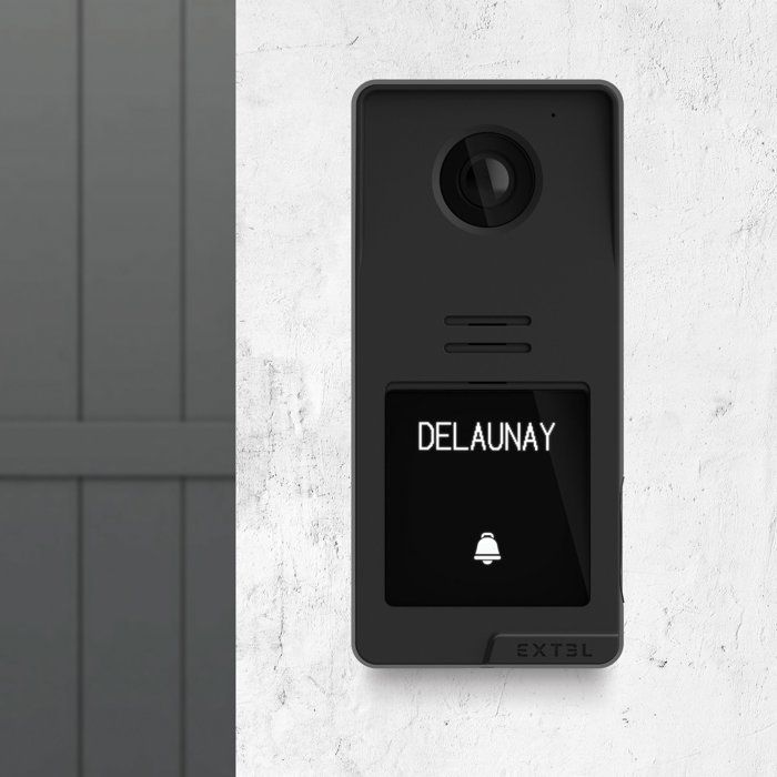 Videocitofono cablato con accesso tramite impronta digitale - EXTEL - Digital Connect - Visione notturna - Angolo di visione di 130°