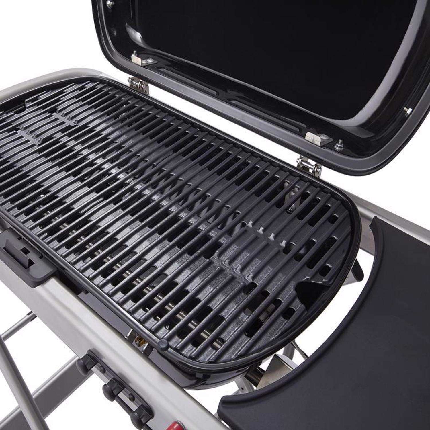 Weber Traveler draagbare grill met 1 brander op vloeibaar propaan, zwart