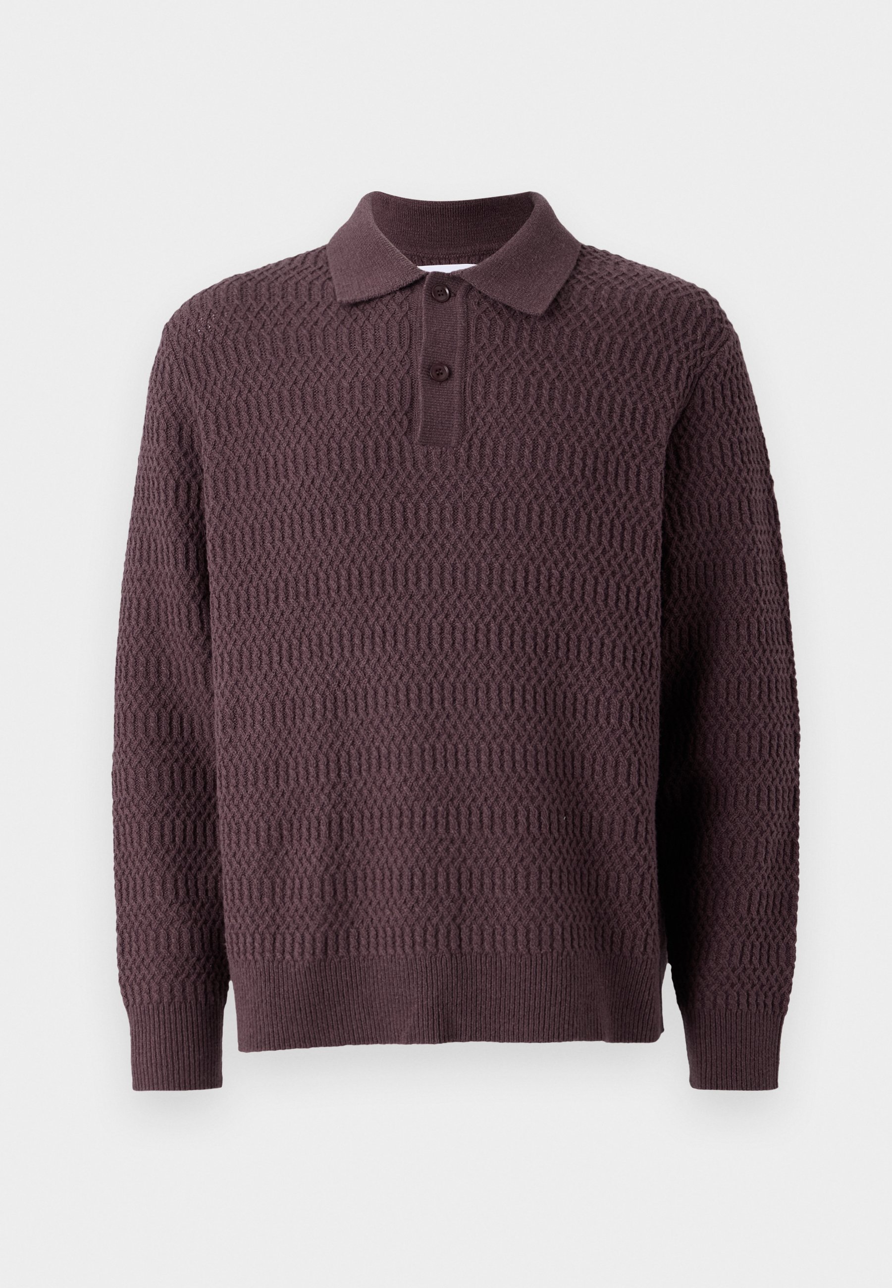Samsøe Samsøe CAIDEN POLO - Jumper - raisin