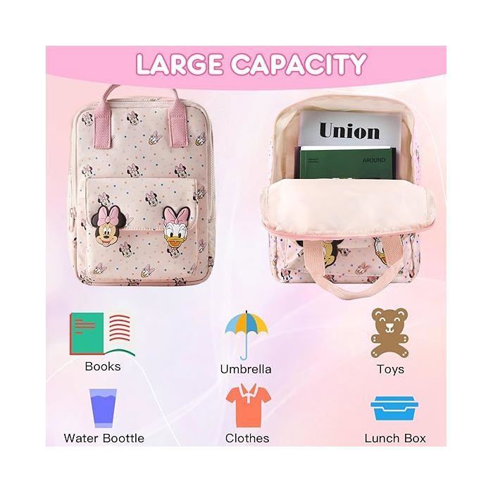 Sac à dos Mignon pour Enfants, Sac à Dos pour Filles, Sac à Dos de Maternelle, Mini Sac à Dos pour enfants avec sangle de poitrine
