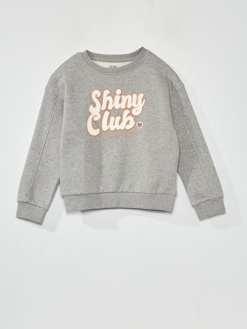 Fleece sweatshirt - GRIJS
