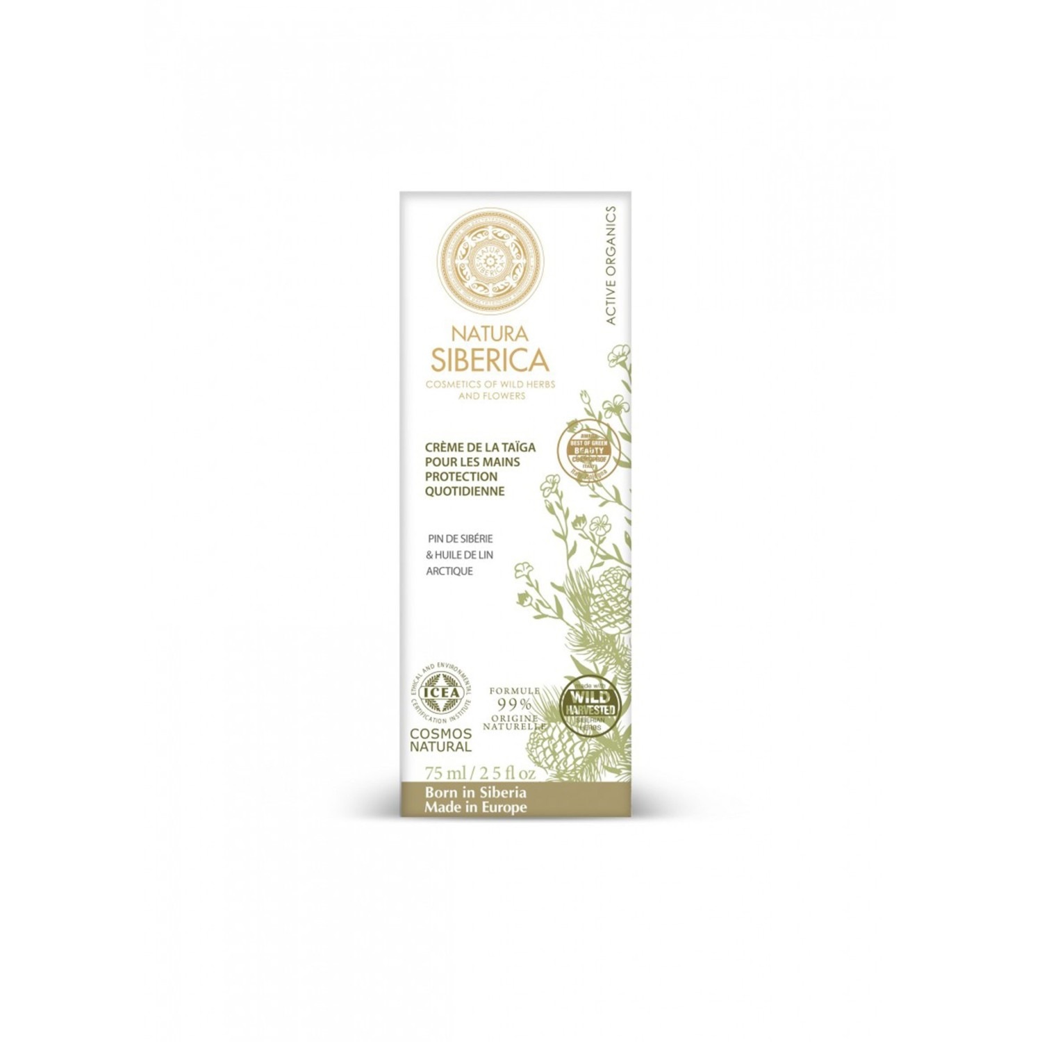 Natura Siberica Crème pour les Mains à la Taïga, protection quotidienne